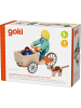Goki Lastenfahrrad mit 2 Biegepuppen und Hund - ab 3 Jahren