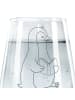 Mr. & Mrs. Panda Gravur Glas Pinguin Buch ohne Spruch in Transparent