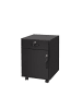 relaxdays Rollcontainer in Schwarz - (B)40 x (H)57 x (T)40 cm