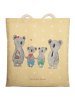 Mr. & Mrs. Panda Henkeltasche Koala Familie zwei ohne Spruch in Gelb Pastell