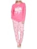NORMANN Schlafanzug langarm Pyjama Schleifen Motiv in pink