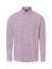 Nils Sundström Hemd in aubergine weiß - 0004
