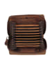 Greenburry Vintage Kreditkartenetui RFID Leder 7,5 cm braun