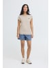 Oxmo Rundhalsshirt OXSille in Beige