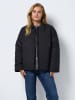 Noisy may Leichte Winter Steppjacke Dekoratives Oversize Design in Schwarz