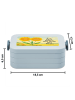 Mr. & Mrs. Panda MEPAL Bentobox Blume Sonnenblume Design mit Spruch in Blau Pastell