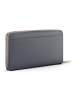 Lazarotti Bologna Leather XL Zip-Around Geldbörse Leder 19 cm in grey
