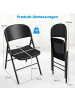 COSTWAY Klappstühle 6er Set in Schwarz
