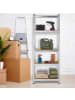 relaxdays 2 x Schwerlastregal in Silber- (B)70 x (H)180 x (T)45 cm