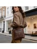 SID & VAIN Leder-Umhängetasche YALE Umhängetasche Cross-Body Bag echt Leder in braun