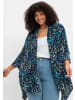 sheego Longbluse in tiefblau-bedruckt