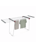 relaxdays Trockenständer in Weiß - (B)199 x (H)91 x (T)63 cm
