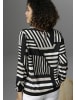 Aniston SELECTED Shirtbluse in schwarz-offwhite-beige