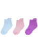 Yalion 12er-Set Yalion Baby Kurzsocken mit Stern-Stoppern – weich & rutschfest, bunt