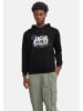 Jack & Jones Hoodie 'Map' in schwarz