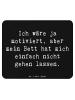 Mr. & Mrs. Panda Maus-Pad Spruch Motivationsbett mit Spruch in Schwarz