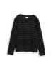 Tom Tailor Langarmshirt in black stripe with lurex