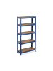 relaxdays 2x Schwerlastregal in Blau - (B)75 x (H)150 x (T)30 cm
