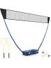 COSTWAY Badminton Netzständer in Blau