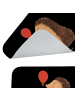 Mr. & Mrs. Panda Badteppich Igel Luftballon ohne Spruch in Schwarz