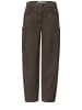 Street One Barrel Leg Hose mit aufgesetzten Taschen in Black Coffee
