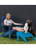 Aspero Fußstütze Adirondack in Blau