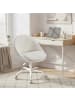 SONGMICS Bürostuhl Lenna in Beige-Weiß - (B)60 x (H)(80-90) x (T)60 cm