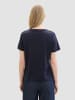 Tom Tailor Shirt 2er-Set Rundhals Kurzarm T-Shirt mit Print in Blau-Hellblau