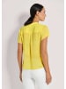 MADELEINE Kurzarm-Bluse mit Biesen in zitrone