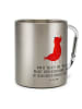Mr. & Mrs. Panda Tasse Garnele Franzose mit Spruch in Silber
