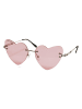 Urban Classics Sonnenbrillen in rose/silver