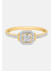 Diamant Exquis Ring aus 375 Gelbgold mit Diamant