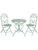 Beliani 3-tlg Bistro Set ALBINIA in Grün