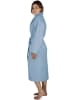 normani Damen Baumwoll Bademantel in Hellblau