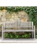 relaxdays Gartenbank in Weiß/ Bronze - (B)150 x (H)89 x (T)58,5 cm