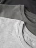 TWO SOON 3er-Pack T-Shirt in Asphalt