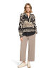 Betty Barclay Longbluse mit Stehkragen in Beige/Schwarz