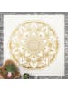 WALLART Vinyl-Teppich - Mandala Blume gold weiß in Gold