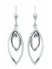 Adeliás Damen 925 Silber Ohrringe / Ohrhänger in silber