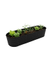 relaxdays Hochbeet in Schwarz - (B)200 x (H)45 x (T)60 cm