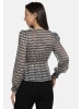usha BLACK LABEL Damen Bluse in Schwarz Weiss