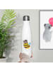Mr. & Mrs. Panda Thermosflasche Hummel flauschig ohne Spruch in Weiß
