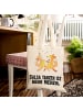 Mr. & Mrs. Panda Schultertasche Füchse Salsa tanzen mit Spruch in Creme