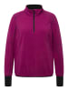 Ulla Popken Fleece-Shirt in brombeere