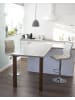 Beliani 2-tlg Drehhocker LUCERNE in Beige/Silber