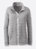 WITT WEIDEN Strickfleece-Jacke in hellgrau-meliert