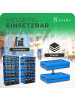 Novaliv Novaliv Klappbox 45l Blau 8er Set - Faltbare Korbbox mit praktischen T in blau