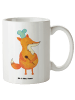 Mr. & Mrs. Panda weisse tasse Fuchs Koch ohne Spruch in Weiß