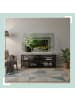 relaxdays TV-Lowboard in Braun/ Schwarz - (B)140 x (H)52 x (T)39 cm