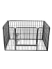 Feandrea Freilaufgehege Kaninchen Dack in Grau - (B)80 x (H)70 x (T)122 cm